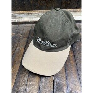 Nautica NS83 Green & Beige Trucker Hat Ball Cap Strap Back